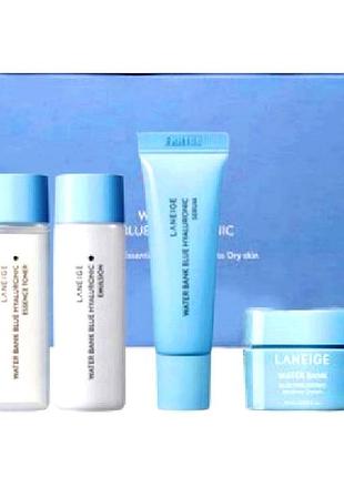Laneige waterbank blue hyaluronic 4 step essential kit for normal to dry skin  набір water bank