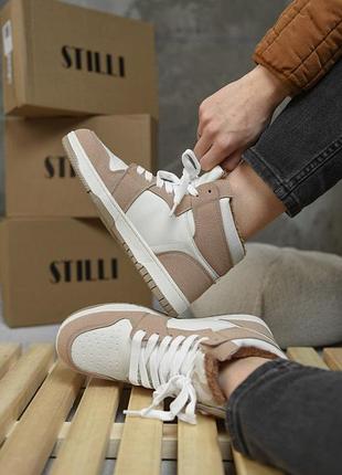 Женские кроссовки air force white/camel mn 10-22r вт0573(k6 1 - 00) 6