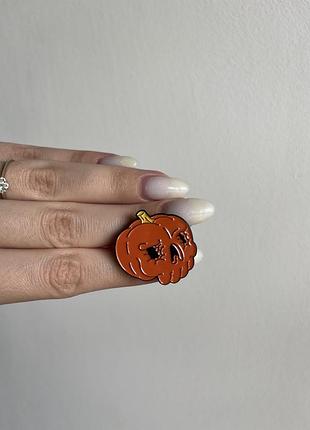 Пін значок металевий брошка “крик гарбуза” • хелловінський пін значок