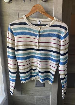 Кардиган в полоску