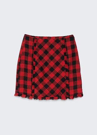Твідова спідниця stradivarius