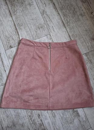 Женская юбка пудрово-розового цвета