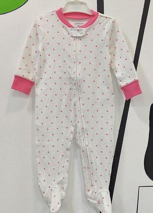 Хлопковый человечек комбинезон слип картерс для девочки