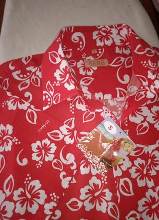 Сорочка 100%cotton з чудовим гавайським принтом