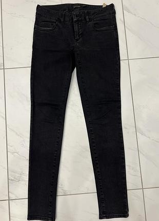 Джинси з шкіряними вставками