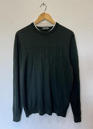 Emporio armani зелений светр пуловер