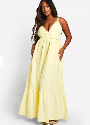 Лимонна сукня / пляжна/ прогулянкова/ туника/ парео
