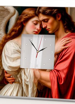 Інтер'єрний годинник "янгол охоронець" декор прикраса інтер'єру в спальню, будинок, кімнату, стильний подарунок