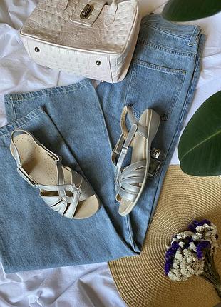 Кожаные босоножки с мягкой стелькой hotter 39 us8 (25см)