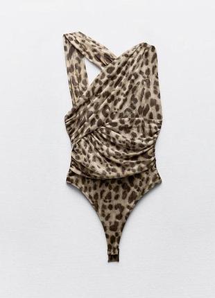 Боді леопард zara