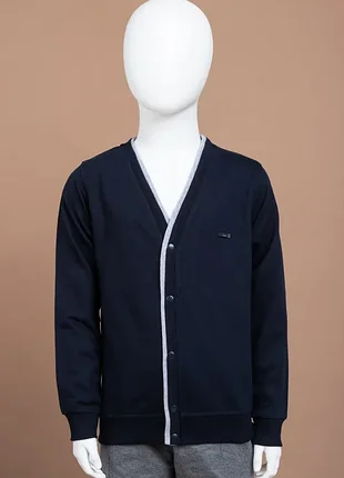 Кофта для мальчиков f722 синяя для школы