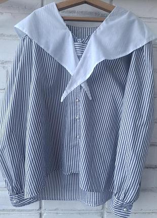 Винтажная блузка с необычным воротником