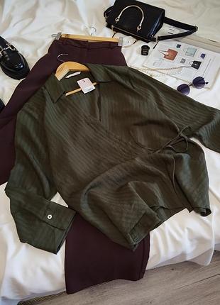 Новая блуза-кимоно tu woman цвета хаки.