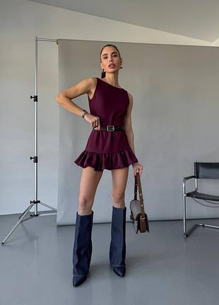 Сукня з поясом