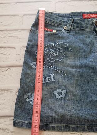 Юбка джинсовая, мини юбка джинс, светло синяя юбка короткая летняя6 фото