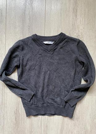 🎓сірий кардиган світер 4-5 років marks&spencer