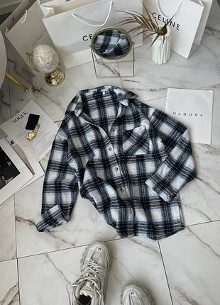 Жіноча фланелева сорочка в клітинку,  супер якість