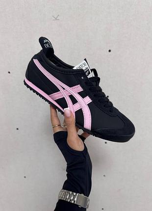 Кроссовки asics onitsuka tiger x patou black / pink satin