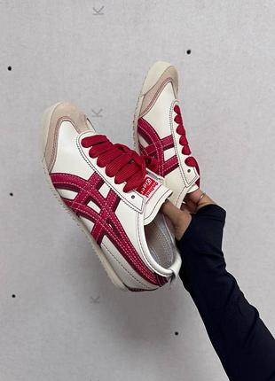Кроссовки asics onitsuka tiger cream / red