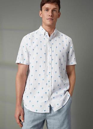 Нова чоловіча сорочка льон бавовна next
