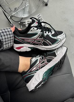 Кроссовки asics 1972-2160 black/silver/red (унисекс) 26-44 размеры