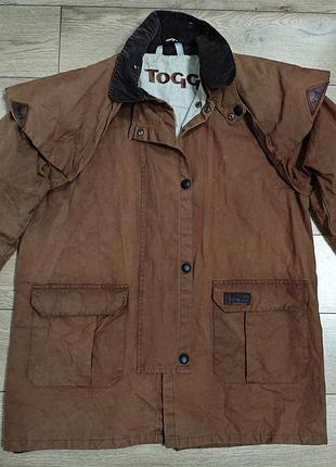 Toggi р. m винтажная провощная женская ковбойская коричневая куртка ковбойка stockman