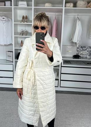 Женское стеганое пальто