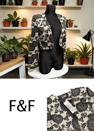 💃 стильный укороченный жакет пиджак от f&f limited edition с этикеткой