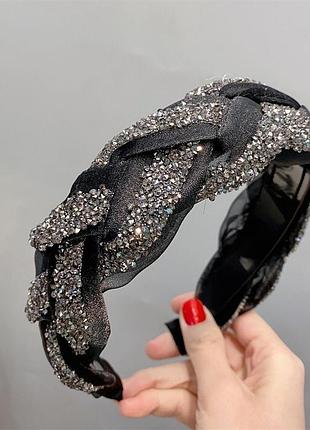 🌟 ободок обруч женский - стильный акцент к твоему образу! 🌟 коса черная