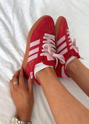 Кроссовки adidas spezial handball scarlet red pink
