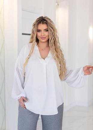 Женская блузка свободного кроя