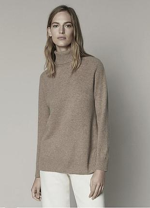 Massimo dutti кашемировый шерстяной свитер водолазка /12817/