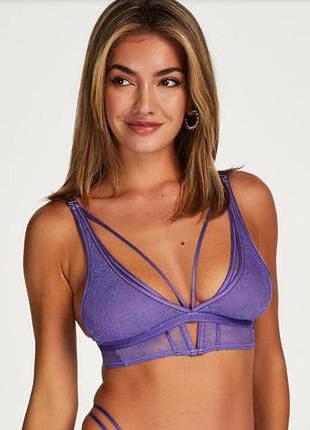 Красивый бюстгальтер бра кружево сеточка hunkemoller amy