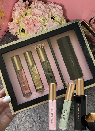 Шикарний подарунковий набір парфумів victoria's secret bombshell, bare, daring