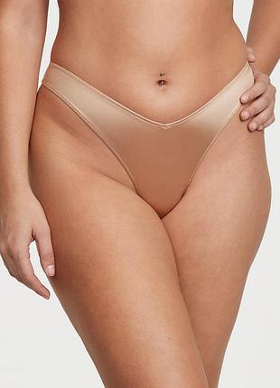 Сатиновые трусики стринги victoria’s secret 🔥акция! 🔥 дарим скидку 15%