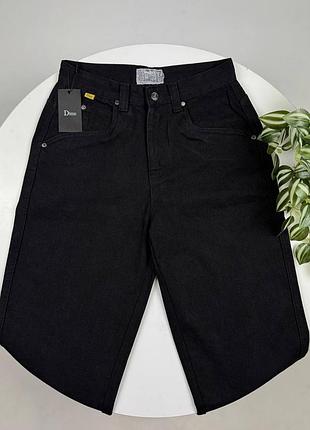 Чоловічі джинсові шорти dime на осінь у чорному кольорі premium якості