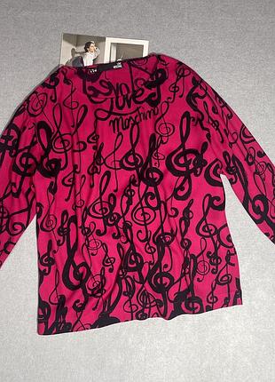 Love moschino вискозная блузка