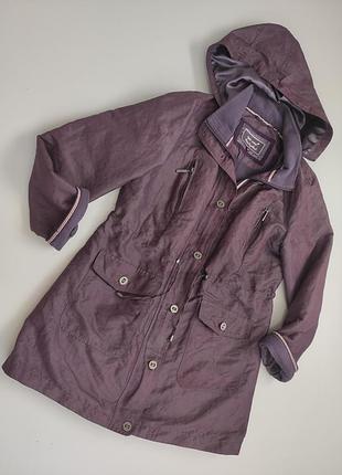 Женская куртка на флисе с капюшоном