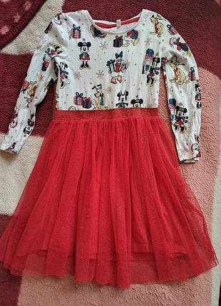 Платье детское новогоднее, disney