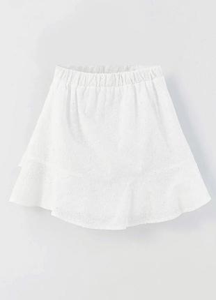 Красива невагома спідничка з прошви з подвійним ярусом🤍