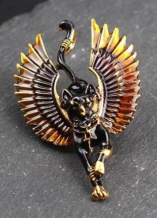 Брошь египетская кошка бастет