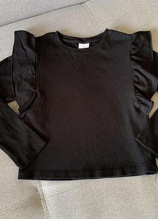 Чорний реглан в рубчик zara 11-12 років р.152