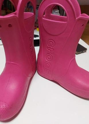 Резиновые сапожки crocs j1 31-32