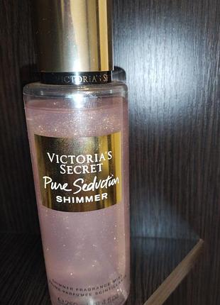 Парфюмированный спрей для тела ( шиммер) victoria's secret