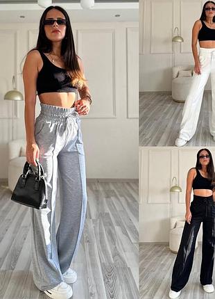 Жіночі спортивні штани крою кюлот, високий пояс