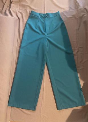 Брюки жіночі широкі, висока посадка