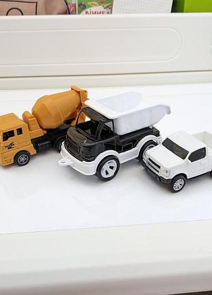 Машинки бетономешалка пикап и самосвал