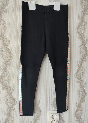 Теплые лосины на девочку на 9-10 лет