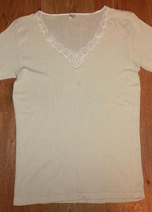 Жіноча термофутболка термобілизна шерсть шовк essentiel feeling wool silk m