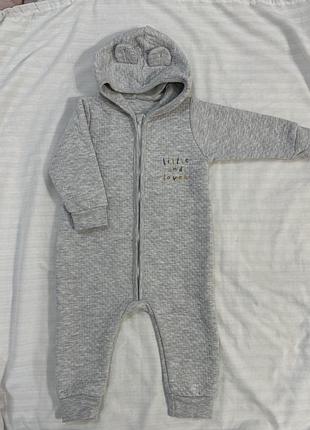 Теплий ромпер з щільного трикотажу